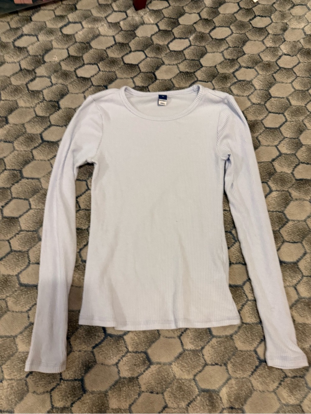 Old Navy blue Ribbed Long Sleeve Top